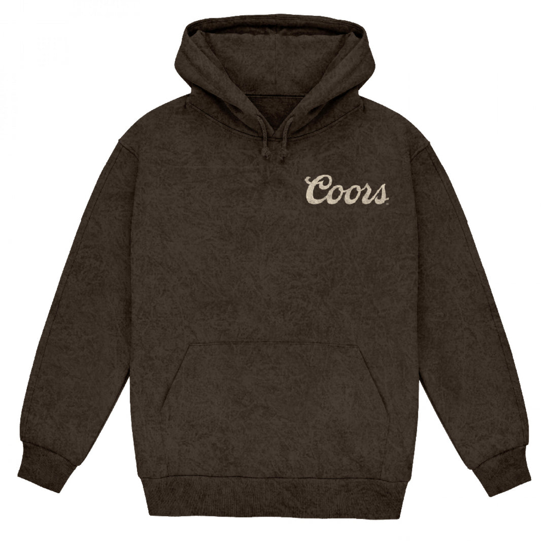 Coors Cowboy Western Sunset Mineral Wash Pull-Over Hoodie Image 3