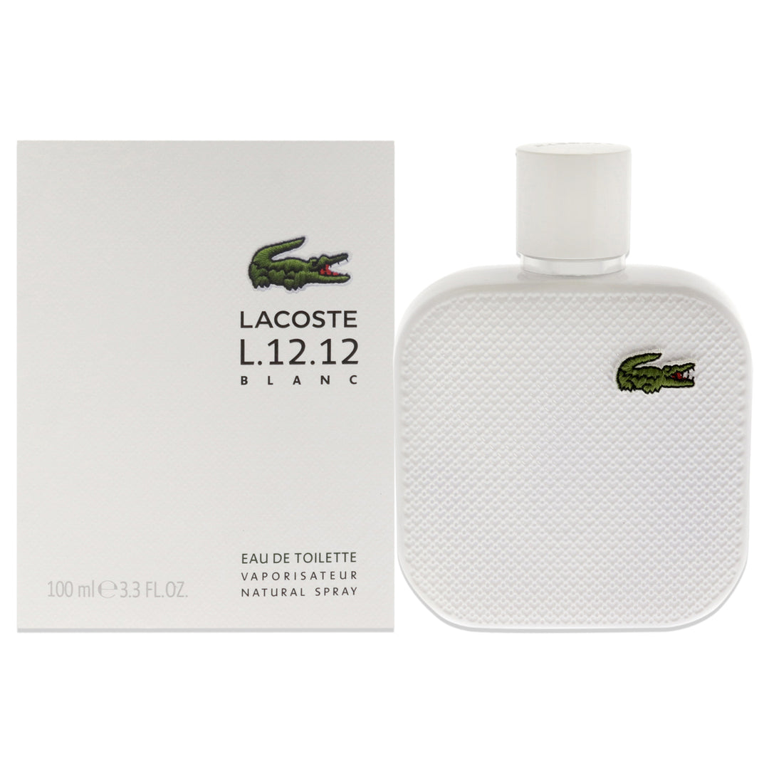 Lacoste Men RETAIL Lacoste Eau De Lacoste L.12.12 Blanc 3.3 oz Image 1