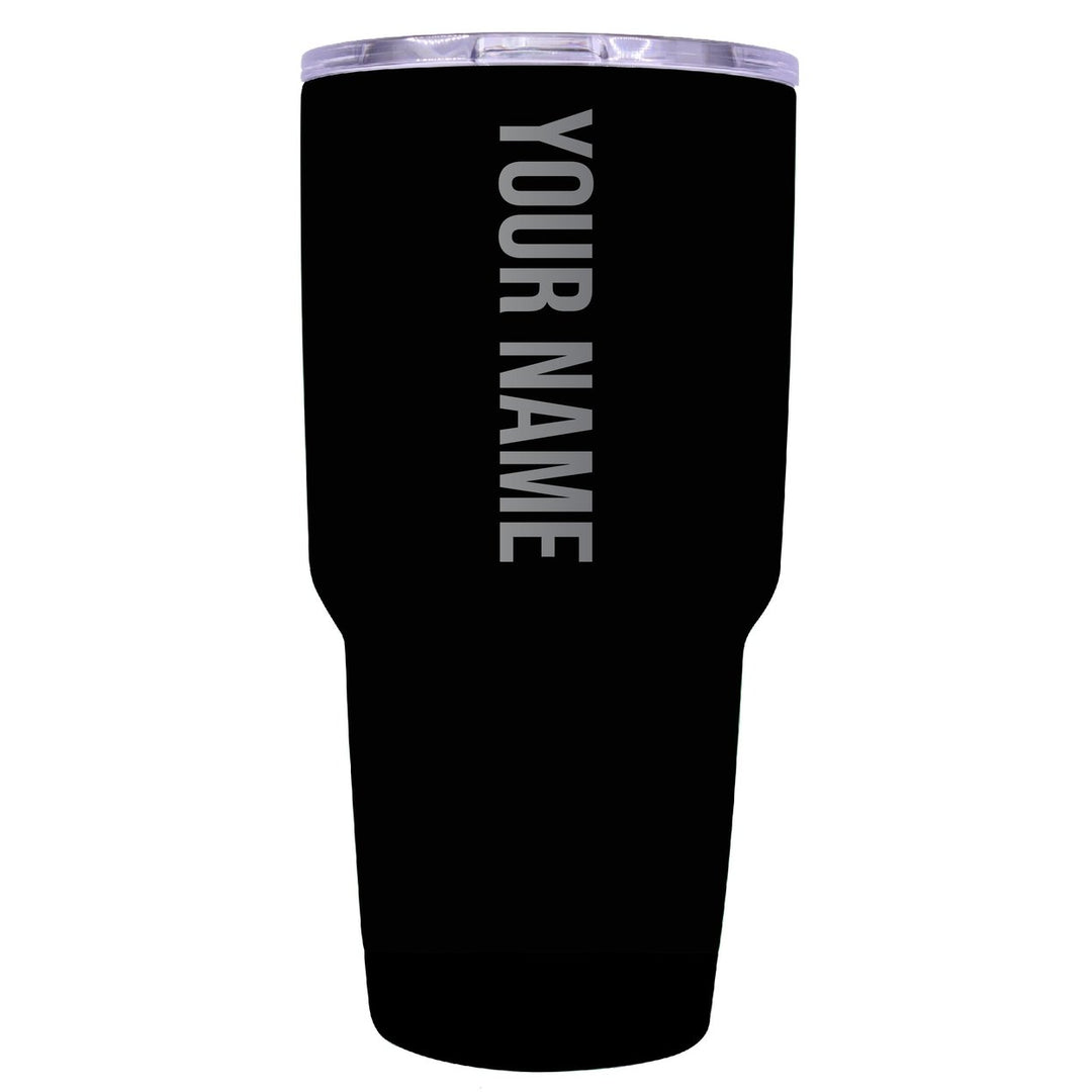 Customizable Laser Etched 24 oz Insulated Stainless Steel Tumbler Personalized with Custom Name or Message Image 2