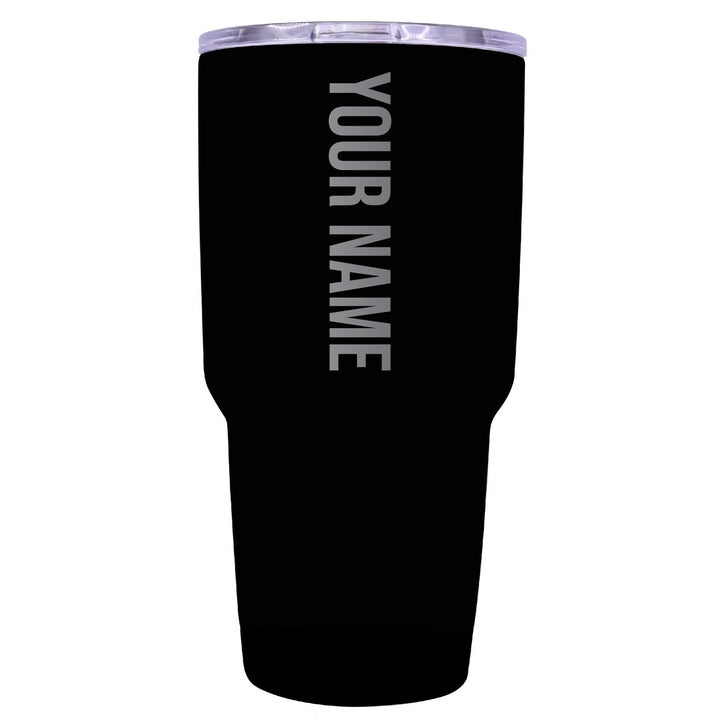 Customizable Laser Etched 24 oz Insulated Stainless Steel Tumbler Personalized with Custom Name or Message Image 1