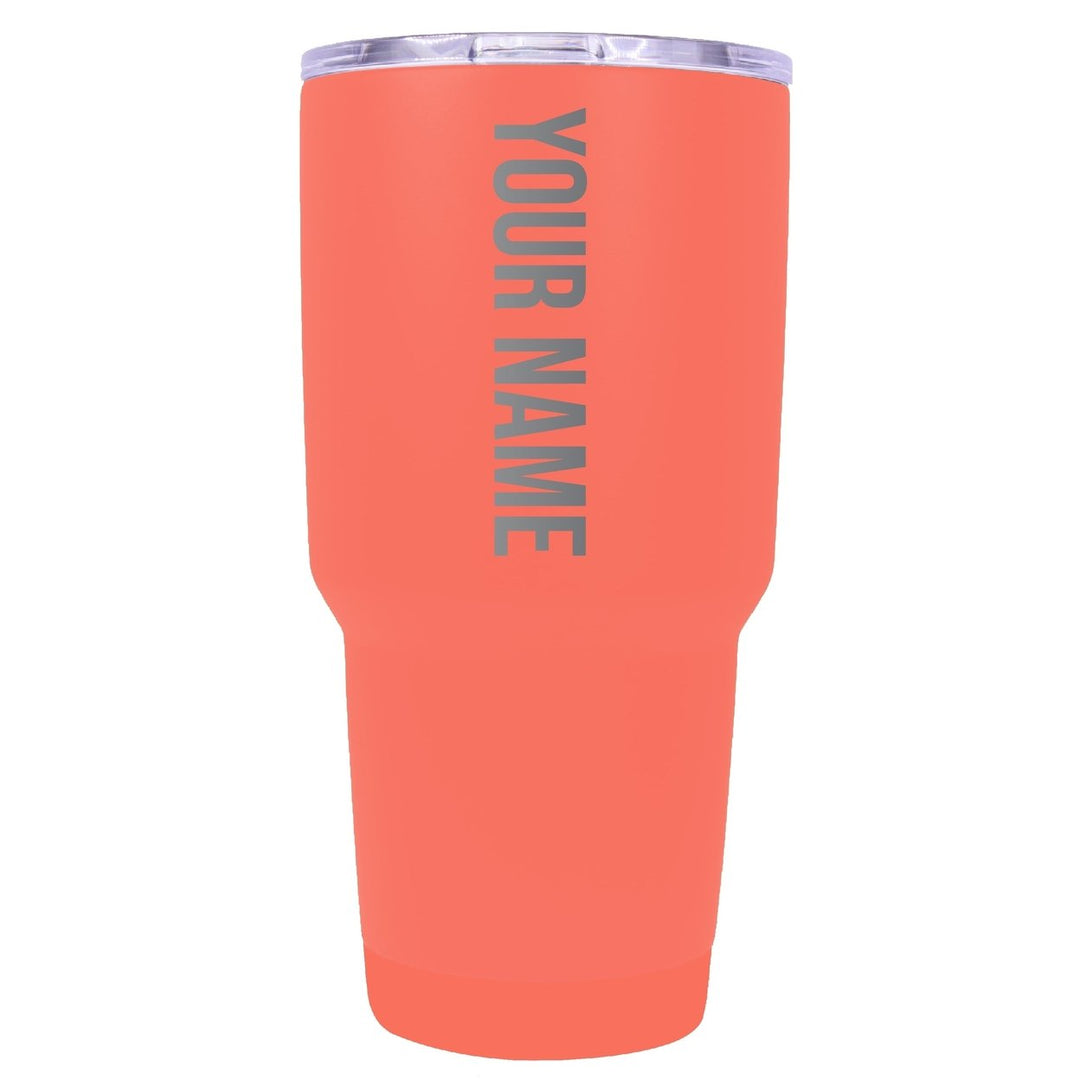 Customizable Laser Etched 24 oz Insulated Stainless Steel Tumbler Personalized with Custom Name or Message Image 3