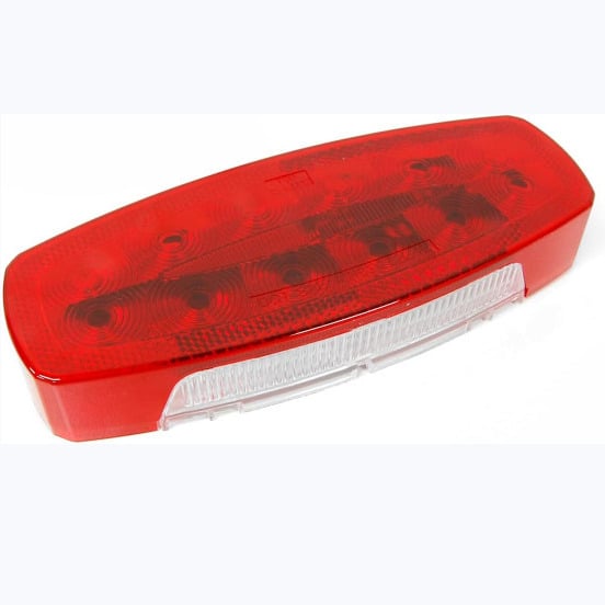 12V RV Tail Lights LED License Bracket Red Lens for Trailer Truck Camper Image 2