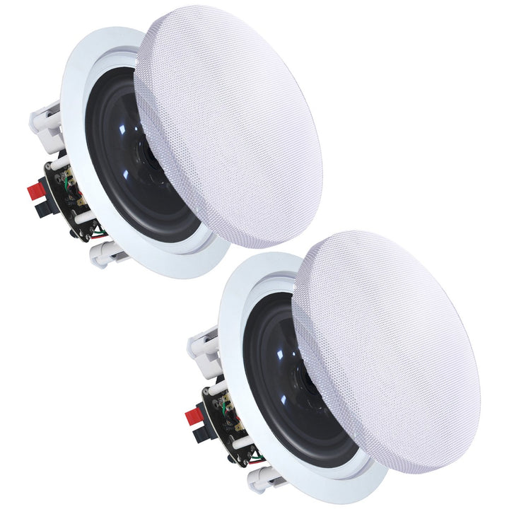 Vaiyer 5.25 Inch 8 Ohm 175W In-Ceiling Speakers Flush Mount Set of 6 Image 2