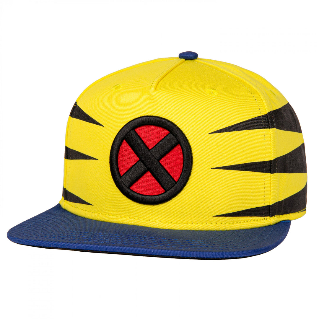 X-Men Wolverine Under Bill Art Flat Brim Hat Image 1