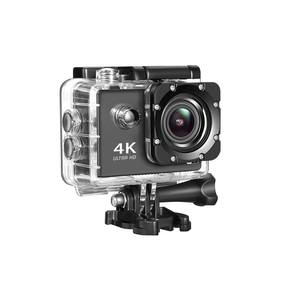4K Action/Sports/Waterproof Camera FHD 1080P Digital Camcorder As Go Pro Camera Black Image 2