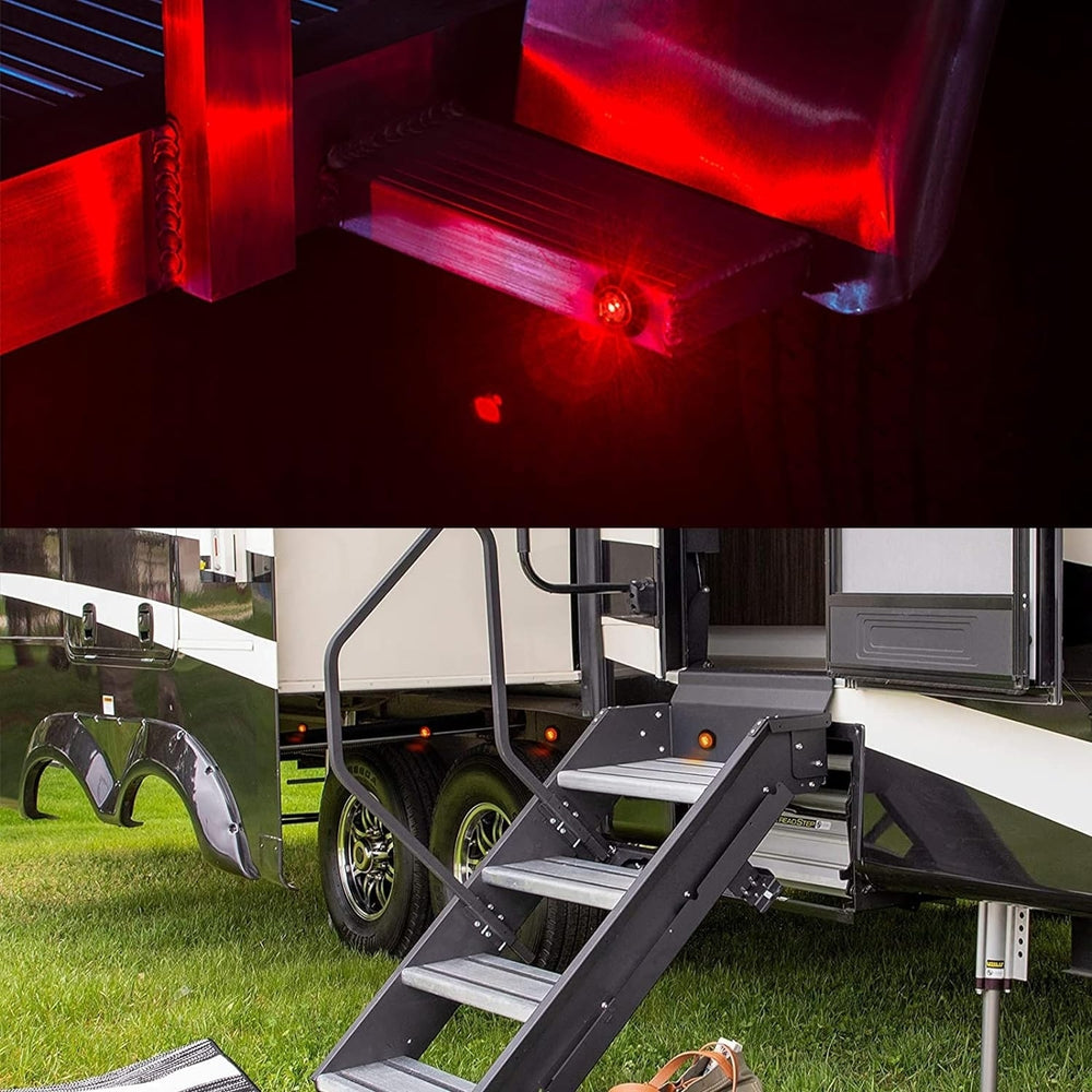 LED Trailer Marker Lights Kit 10 Amber 10 Red Waterproof Utility RV Camper 12V Image 2