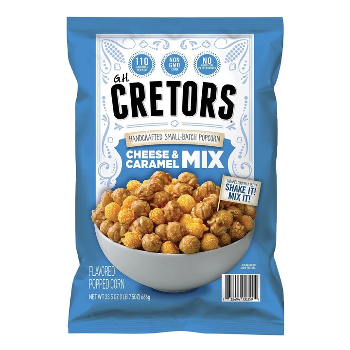 G.H. Cretors Cheese and Caramel Flavored Popcorn Mix (23.5 Ounce) Image 1