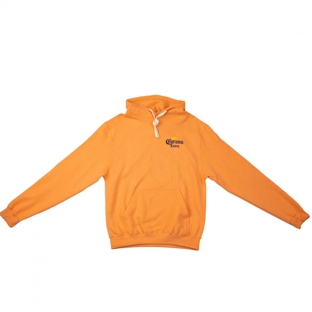 Corona Extra Parrot La Vida Mas Fina Front and Back Pullover Hoodie Image 4