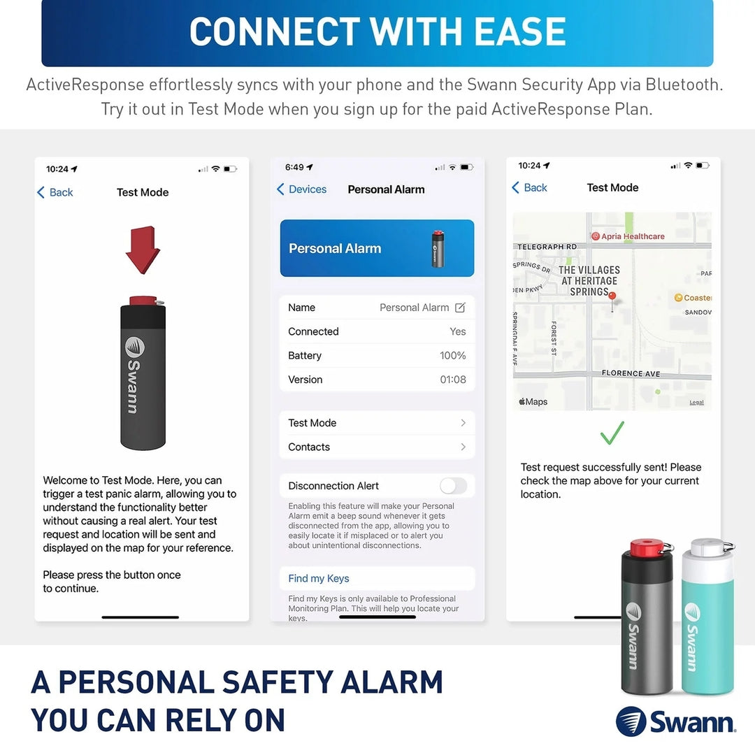 Swann ActiveResponse Smart Mobile Personal Safety Alarm 2-Pack Image 4