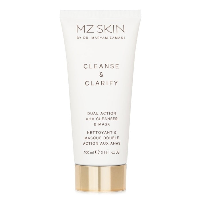 MZ Skin Cleanse and Clarify Dual Action AHA Cleanser and Mask 100ml/3.38oz Image 1