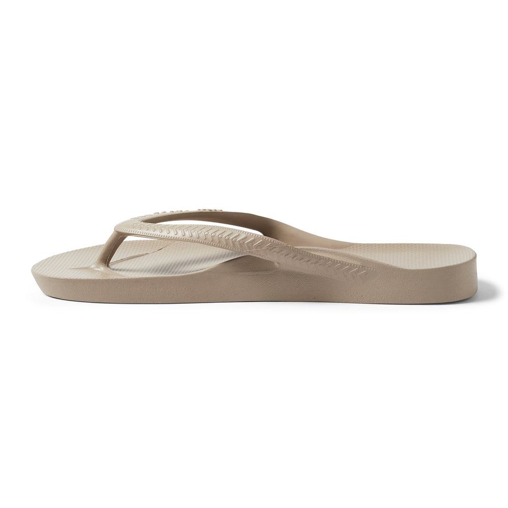 Archies Unisex Arch Support Flip Flops Taupe - TAP-HAS TAUPE Image 3