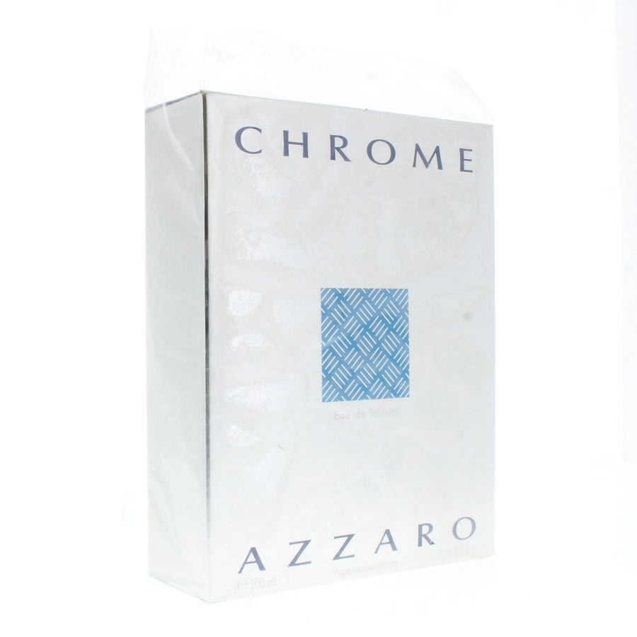 Azzaro Chrome Eau De Toilette Men 6.8oz Fresh Crisp Mediterranean Scent Image 1