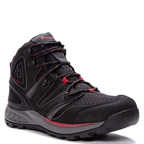 Propet Men's Veymont Waterproof Hiking Boot Black/Red - MOA022SBRD  BLACK/RED Image 1