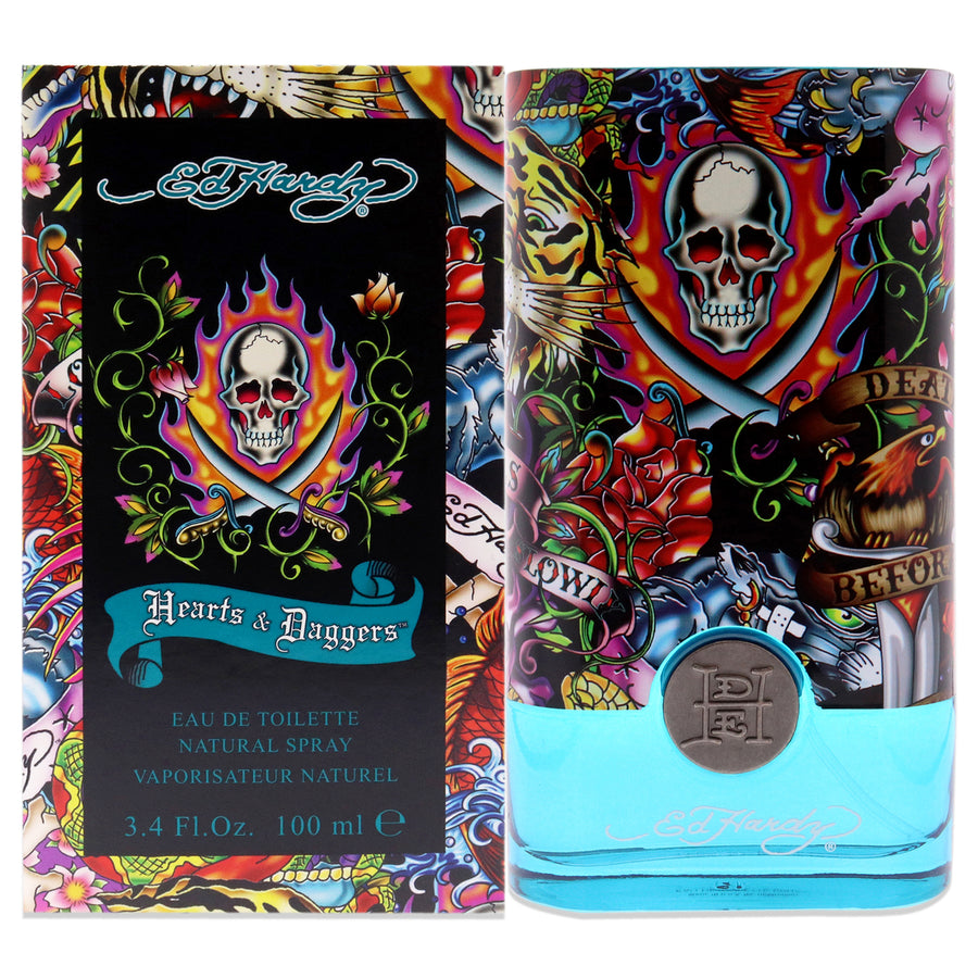 Ed Hardy Hearts and Daggers by Christian Audigier for Men - 3.4 oz EDT Spray Image 1