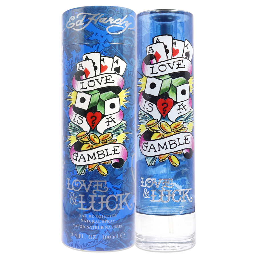 Ed Hardy Love and Luck by Christian Audigier for Men - 3.4 oz EDT Spray Image 1