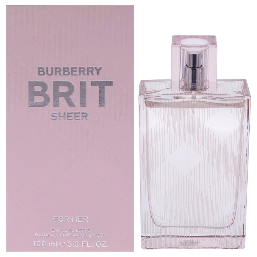 Burberry Brit Sheer by Burberry for Women - 3.3 oz EDT Spray Image 1