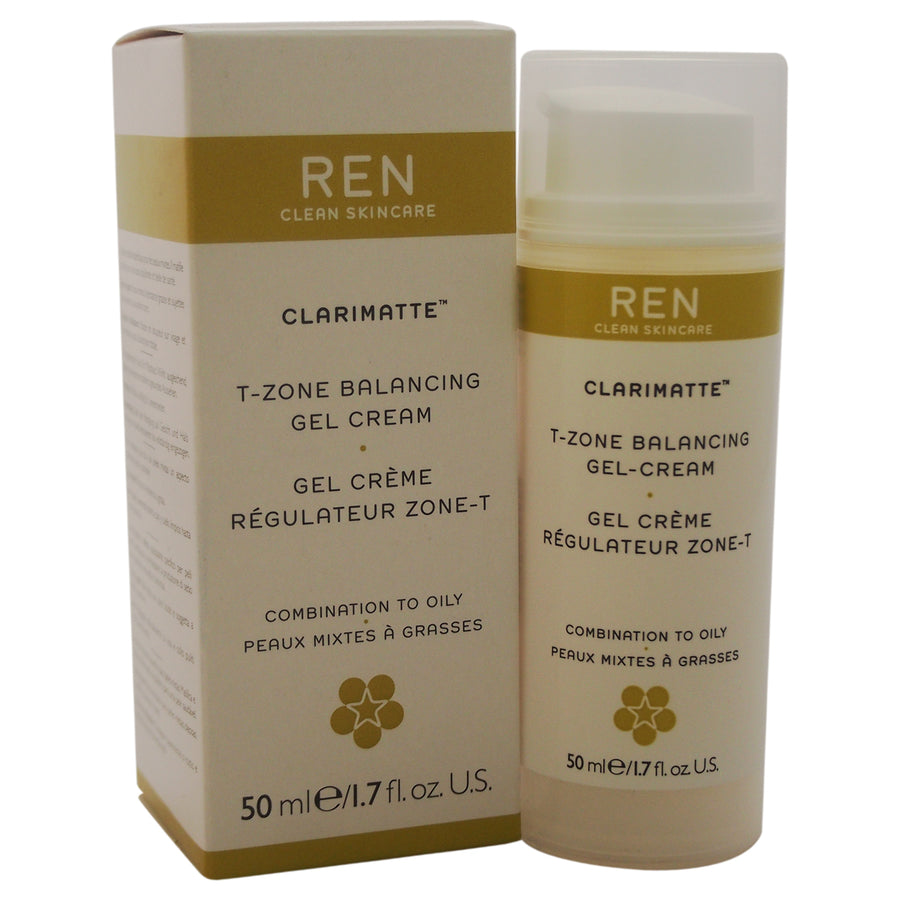 Clarimatte T-Zone Balancing Gel Cream - Combination To Oily Skin by REN for Unisex - 1.7 oz Gel and Cream Image 1