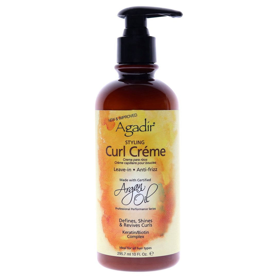 Argan Oil Styling Curl Creme by Agadir for Unisex - 10 oz Cream Image 1