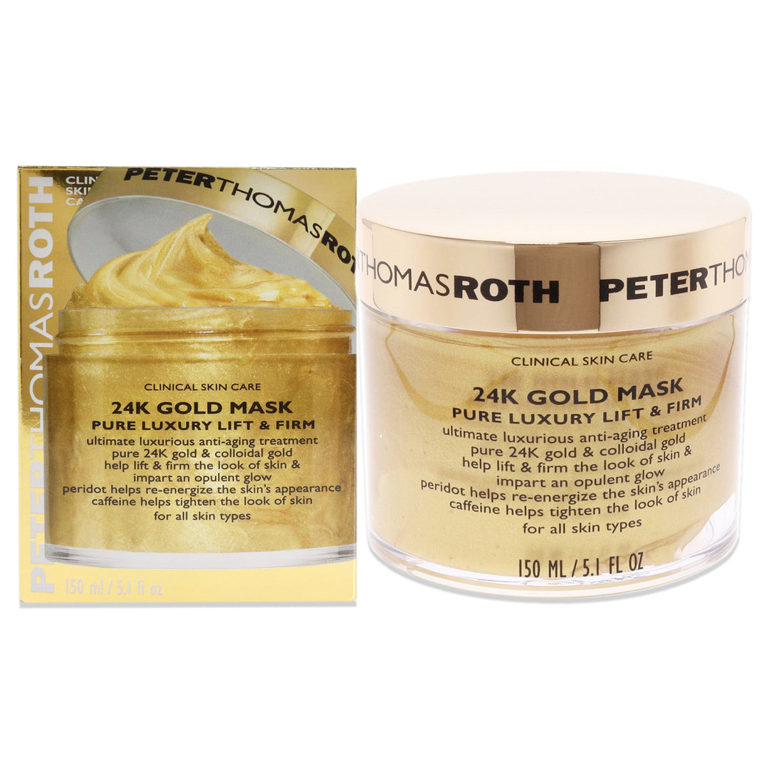 24K Gold Mask Pure Luxury Lift and Firm Mask by Peter Thomas Roth for Unisex - 5 oz Mask Image 1