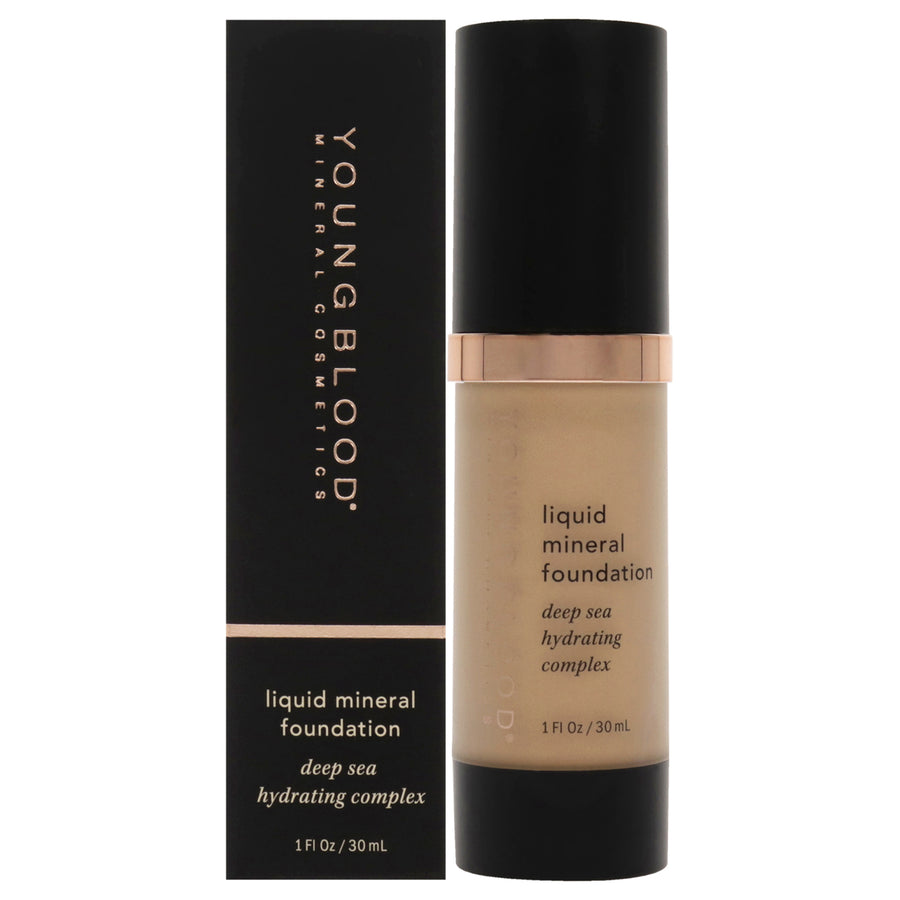 Liquid Mineral Foundation - Sun Kissed by Youngblood for Women - 1 oz Foundation Image 1