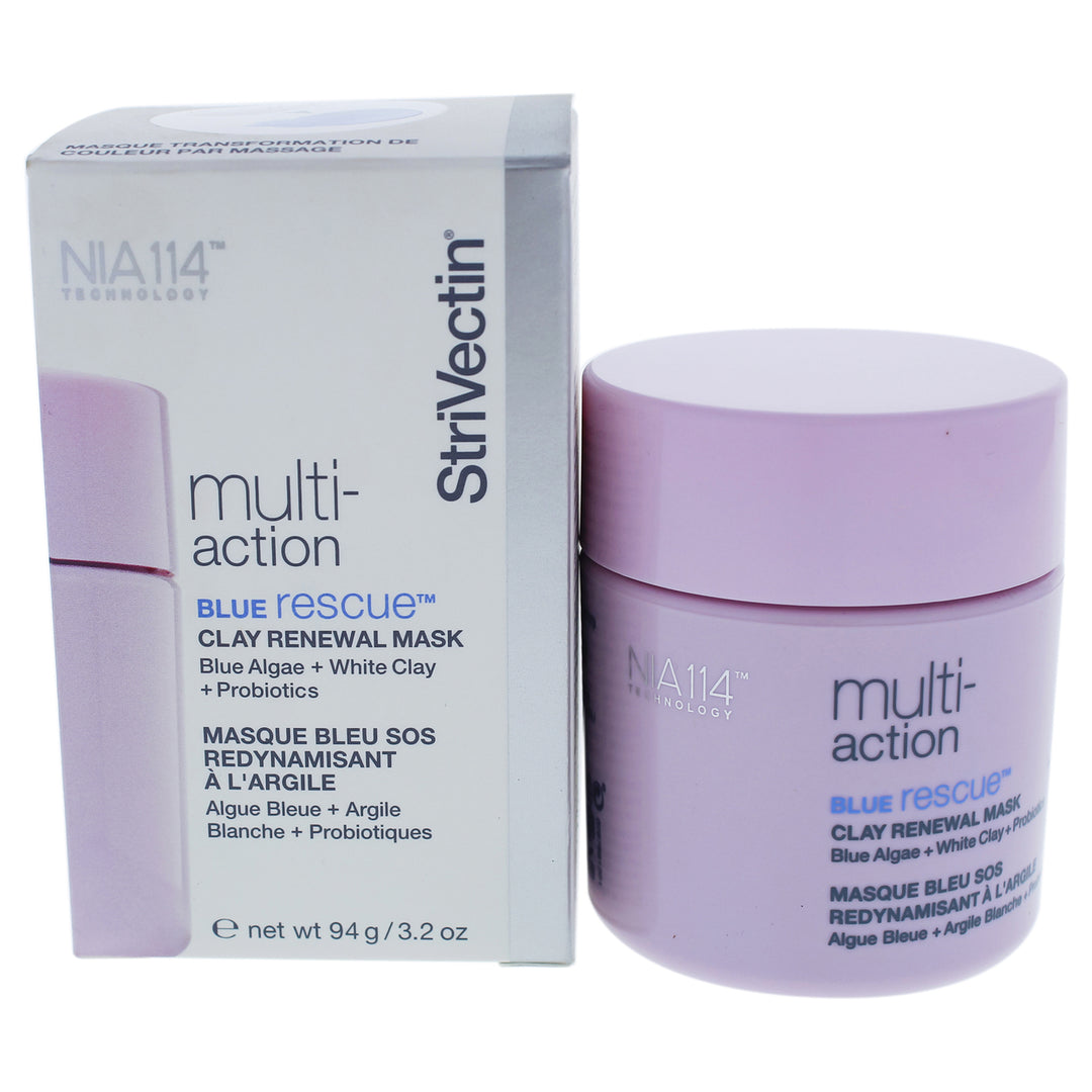 Multi-Action Blue Rescue Clay Renewal Mask by Strivectin for Unisex - 3.2 oz Mask Image 1