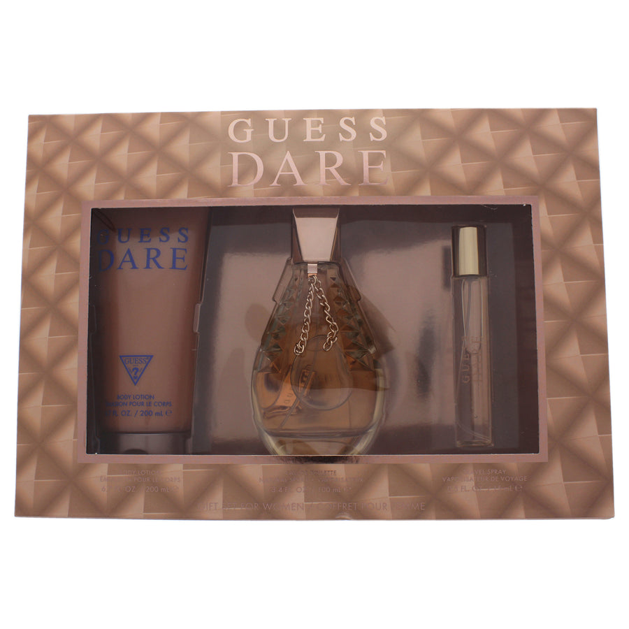 Guess Dare by Guess for Women - 3 Pc Gift Set 3.4oz EDT Spray0.5oz EDT Spray6.7oz Body Lotion Image 1