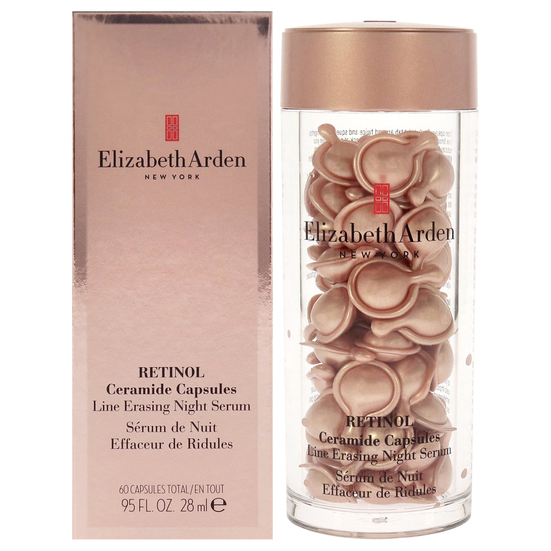 Ceramide Capsules Line Erasing Night Serum by Elizabeth Arden for Women - 60 Count Capsules Image 1