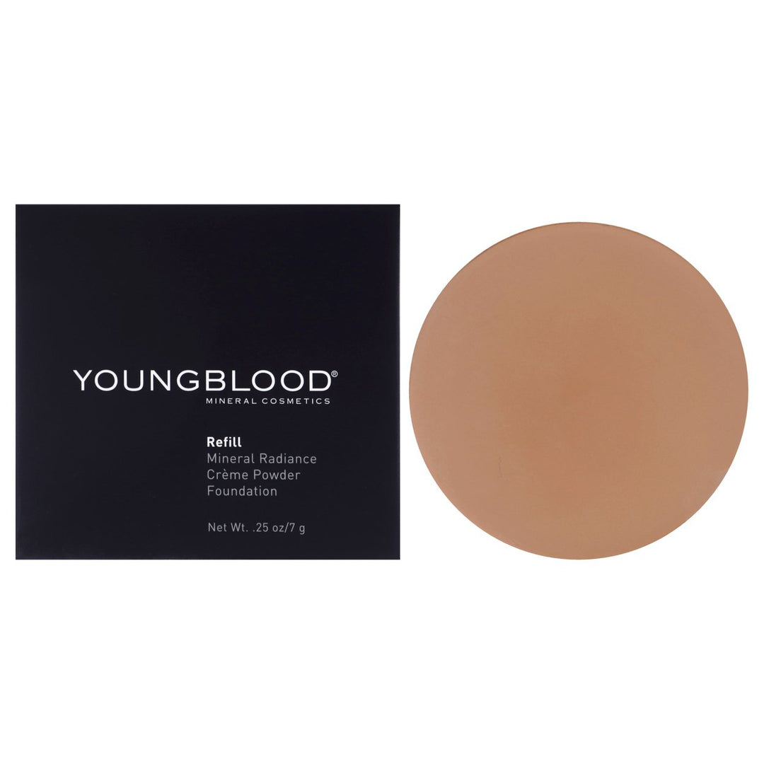 Mineral Radiance Creme Powder Foundation - Tawnee by Youngblood for Women - 0.25 oz Foundation(Refill) Image 1