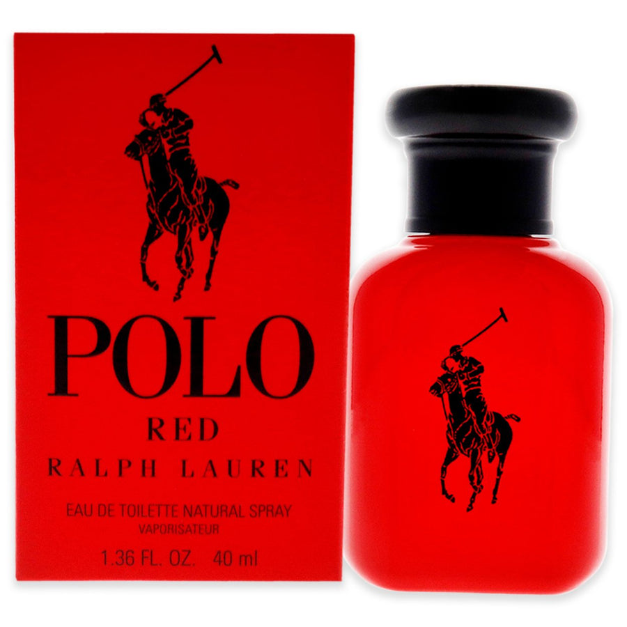 Polo Red by Ralph Lauren for Men - 1.36 oz EDT Spray Image 1