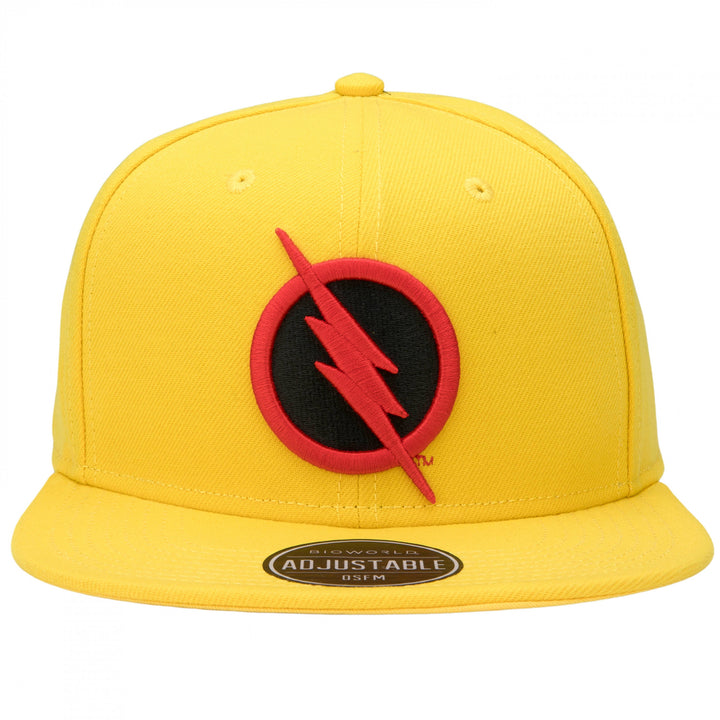 Reverse Flash Logo Flat Bill Snapback Hat Image 2