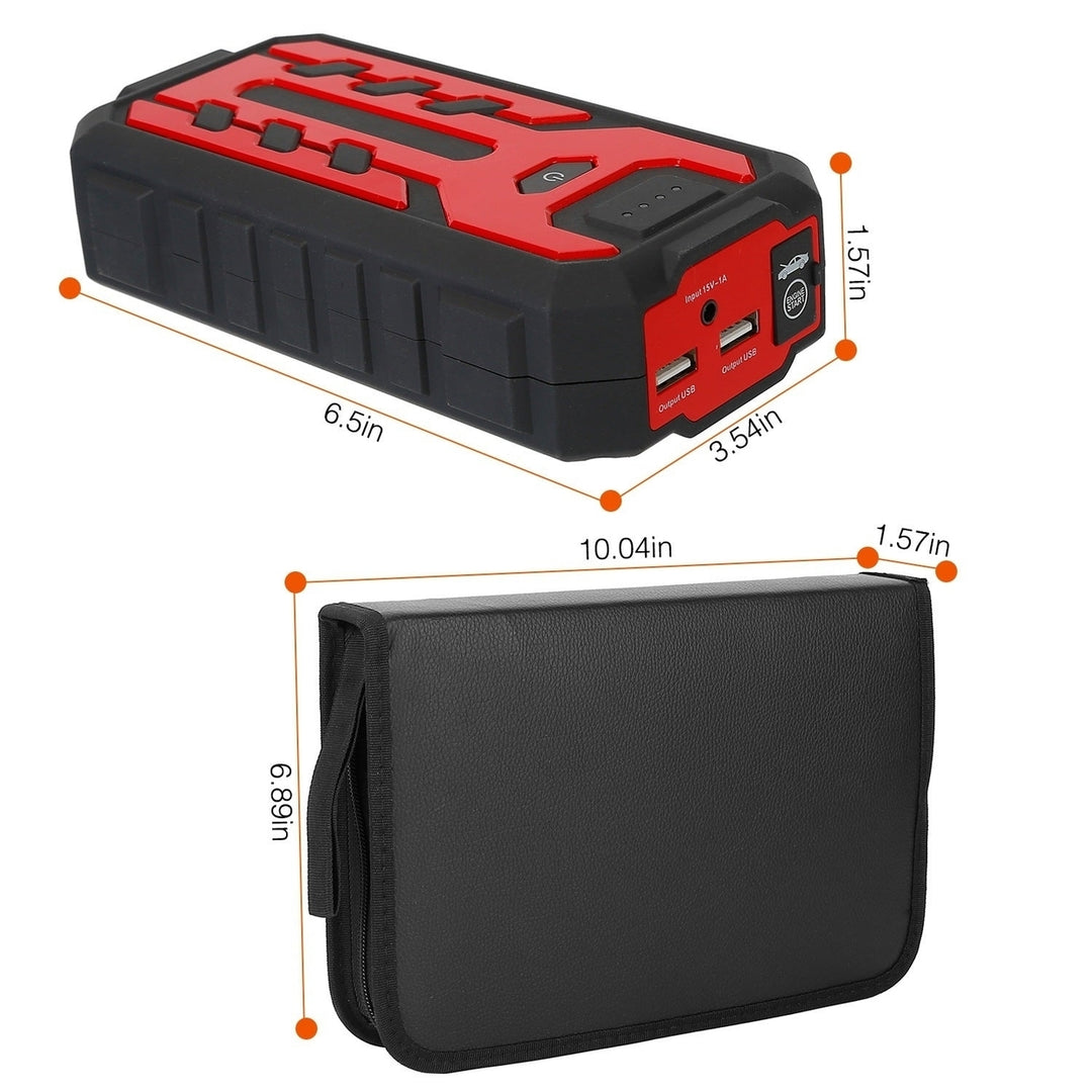 Car Jump Starter Booster 800A Peak 28000mAh Battery Charger Power Bank Image 7