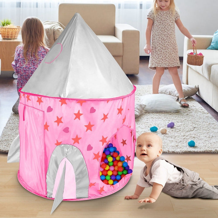 3 In 1 Child Crawl Tunnel Tent Kids Play Tent Ball Pit Set Foldable Children Play House Pop-up Kids Tent with Storage Image 9