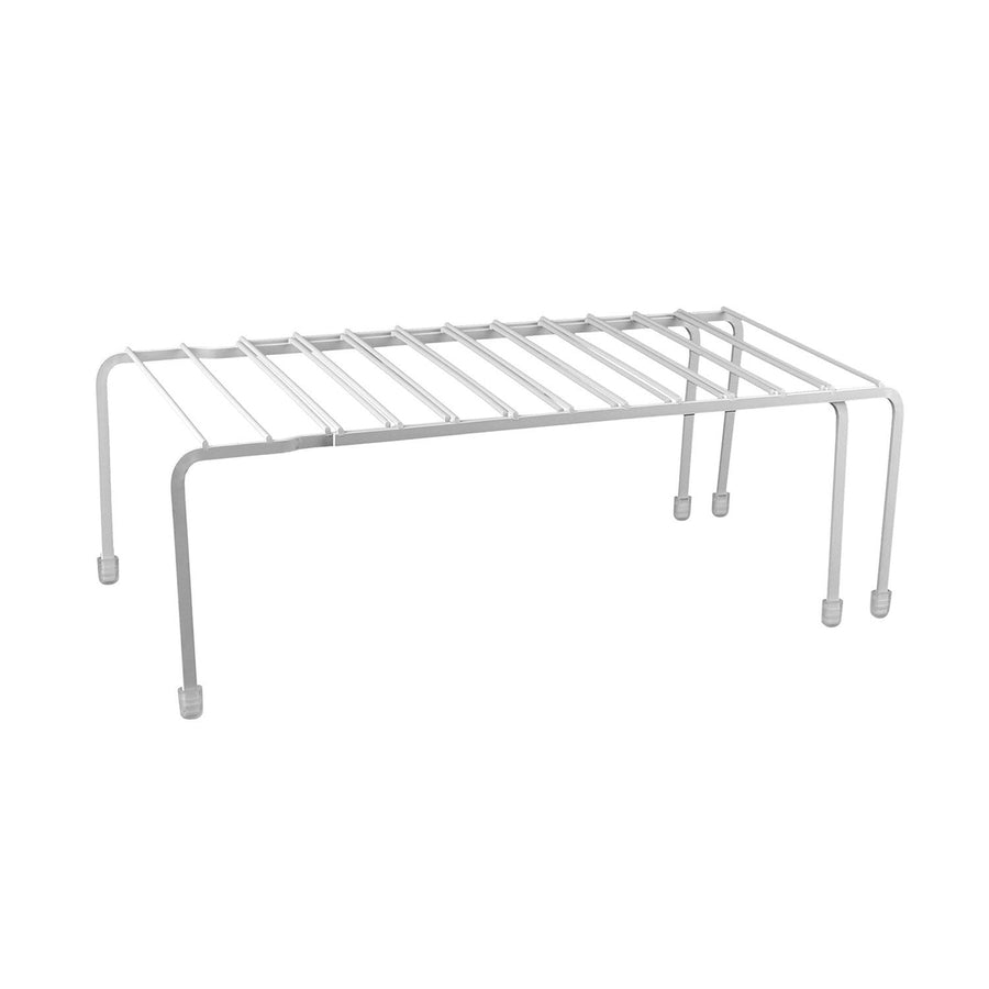 Expandable Kitchen Counter Metal Stackable Cabinet Shelf Bathroom Organizer Rack Holder Image 1