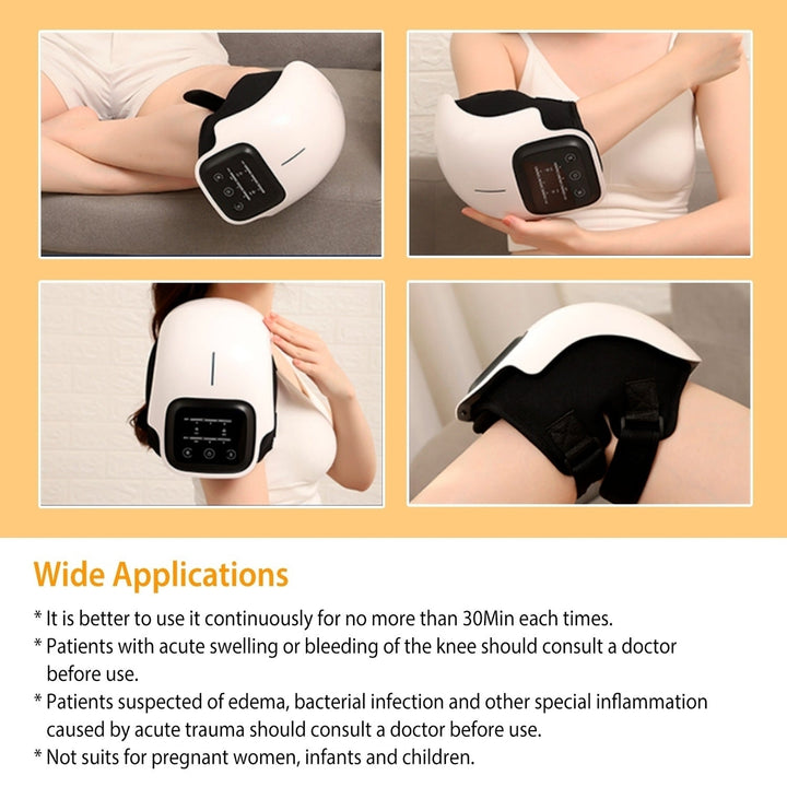 Electric Rechargeable Knee Massager Infrared Heat Pain Relief Therapy Knee Brace Wrap Image 8