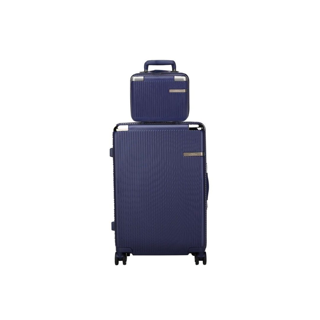 MKF Collection Tulum 2 Piece Multi-Compartment Luggage Set with Spinner Wheels and Expandable Handles by Mia K. Image 4