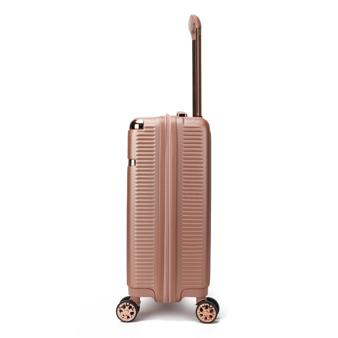 MKF Collection Tulum 2 Piece Multi-Compartment Luggage Set with Spinner Wheels and Expandable Handles by Mia K. Image 9