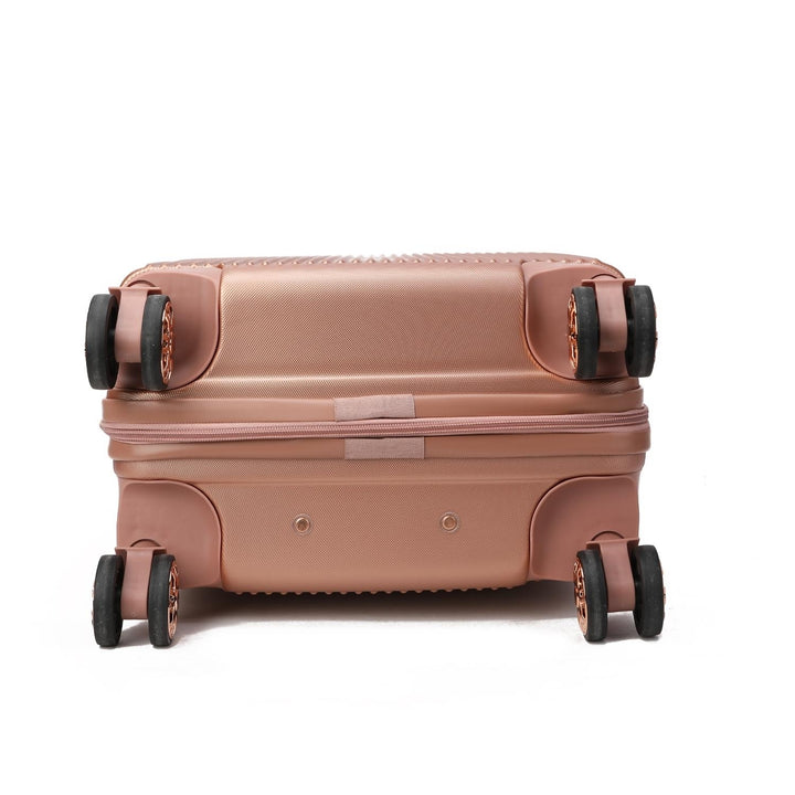 MKF Collection Tulum 2 Piece Multi-Compartment Luggage Set with Spinner Wheels and Expandable Handles by Mia K. Image 10