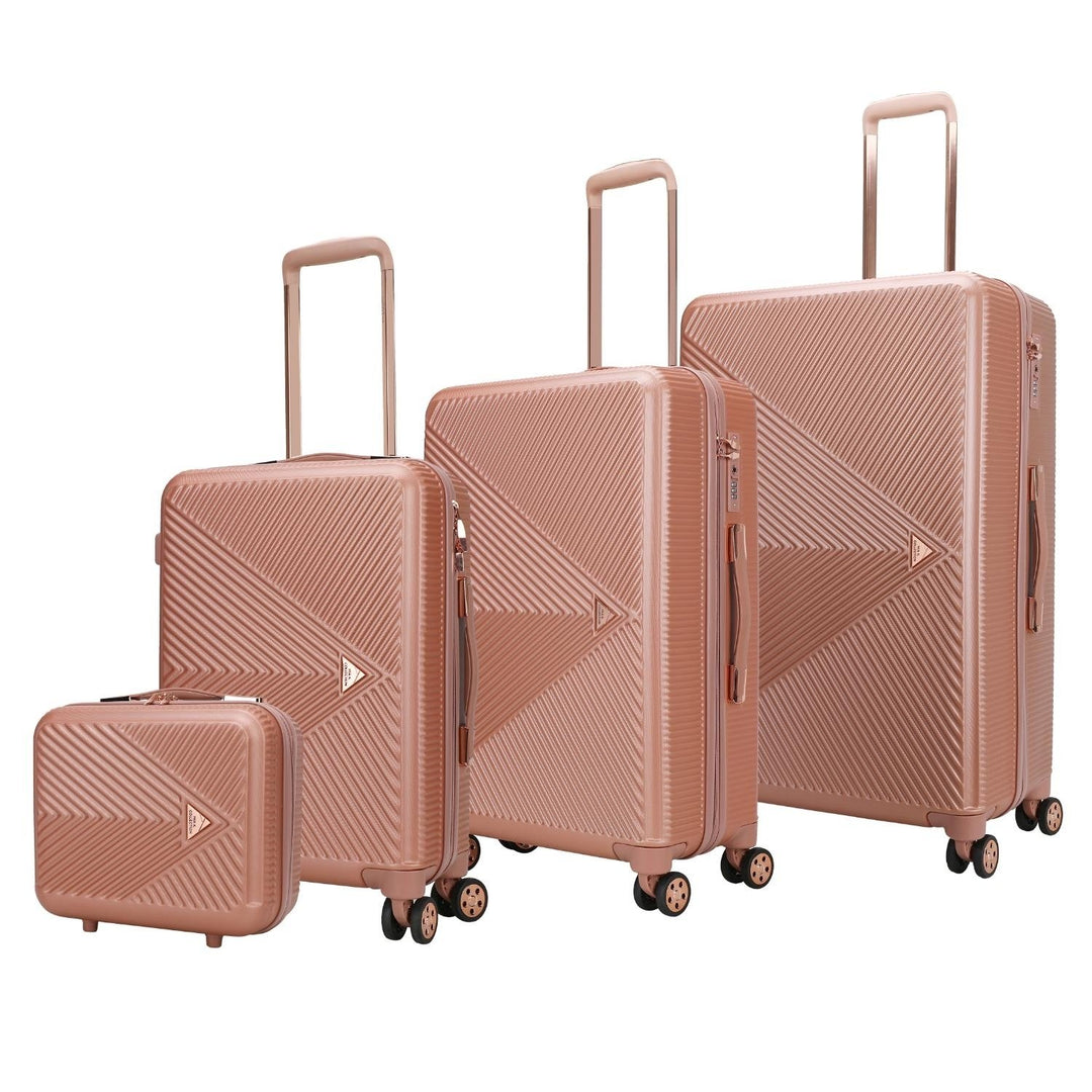 MKF Collection Multi-Compartment Felicity Luggage Set- 4-piece set by Mia K Image 4