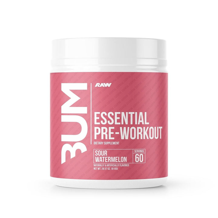 RAW Nutrition CBUM Essential Pre Workout PowderSour Watermelon (60 Servings) Image 1