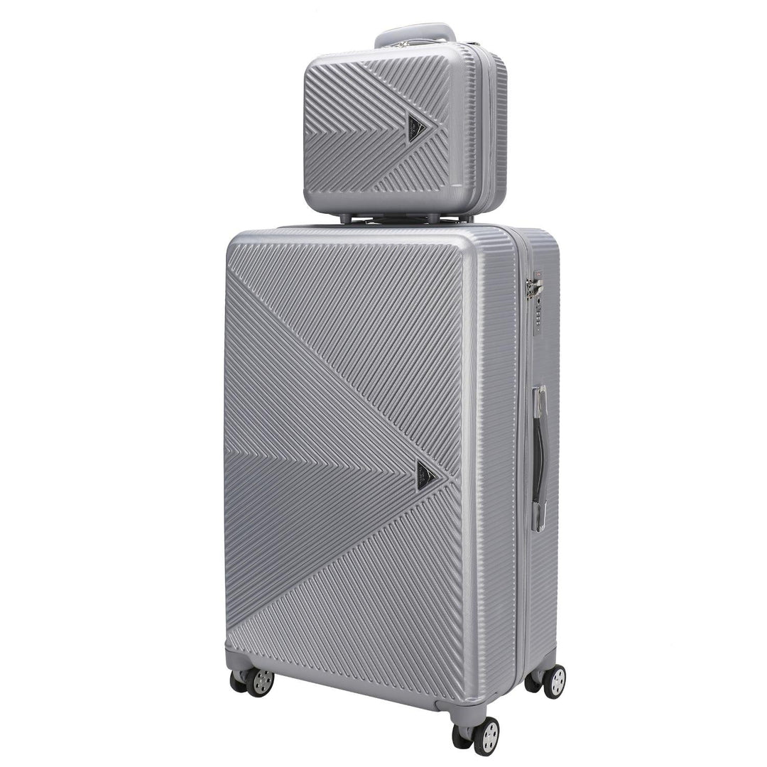 MKF Collection Felicity Carry-on Hardside Spinner and Cosmetic Case Set - 2 pieces by Mia K. Image 4