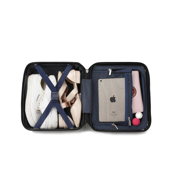 MKF Collection Multi-Compartment Felicity Carry-on Hardside Spinner and Cosmetic Case Set - 2 pieces by Mia K. Image 11