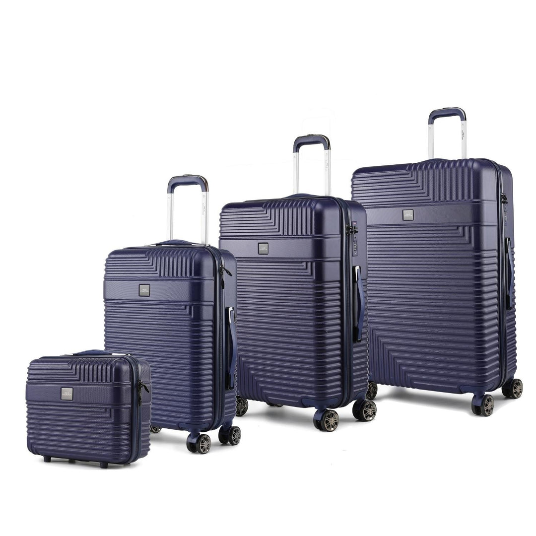 MKF Collection Mykonos Luggage Set- Extra Large Check-inLarge Check-inMedium Carry-onand Small Cosmetic Case 4 pieces by Image 1