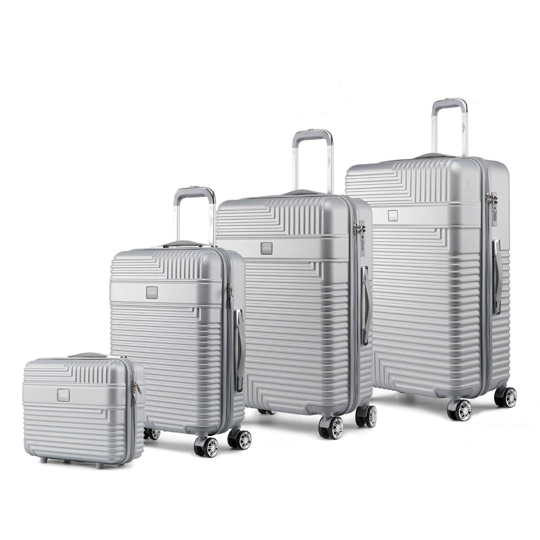 MKF Collection Mykonos Luggage Set- Extra Large Check-inLarge Check-inMedium Carry-onand Small Cosmetic Case 4 pieces by Image 4