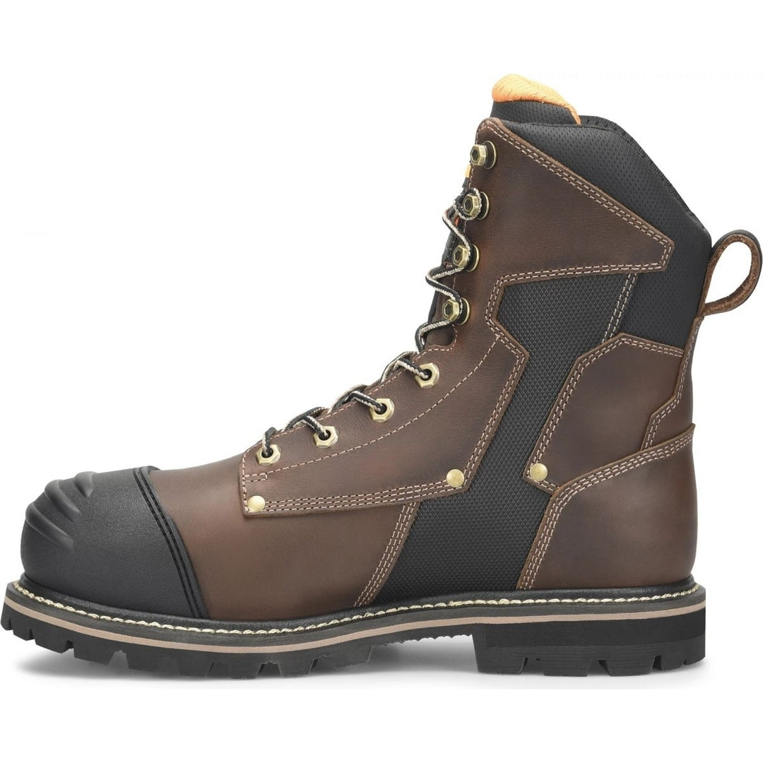 Matterhorn Mens 8" I-Beam Composite Toe Internal Metatarsal Guard Waterproof Work Boot Dark Brown - MT2548 DARK BROWN Image 3