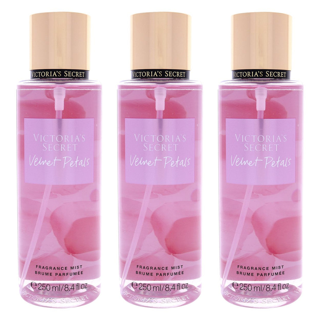 Victorias Secret Velvet Petals - Pack of 3 Fragrance Mist 8.4 oz Image 1