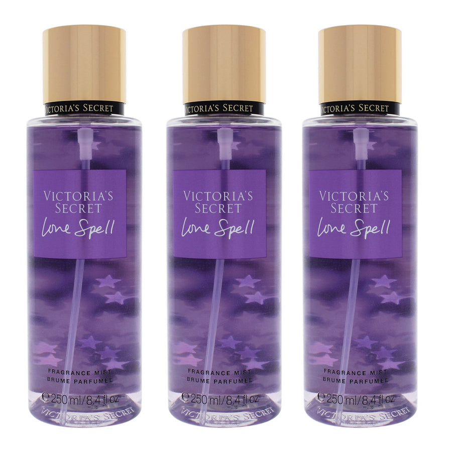 Victorias Secret Love Spell - Pack of 3 Fragrance Mist 8.4 oz Image 1