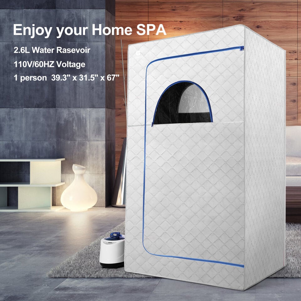 COSVALVE Full Size 1000W 2.6L Portable Personal Steam Sauna Heated Home Spa Detox Therapy Image 4