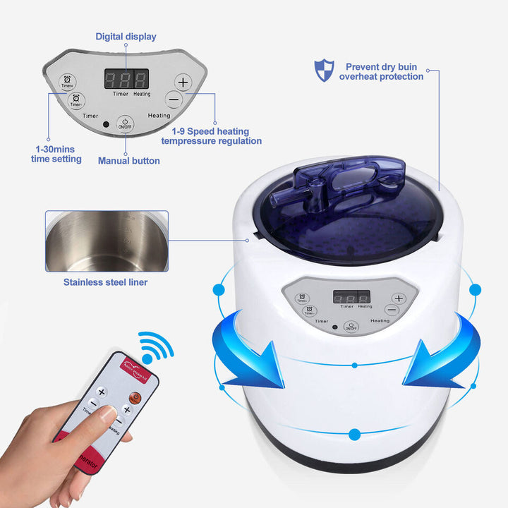 COSVALVE Full Size 1000W 2.6L Portable Personal Steam Sauna Heated Home Spa Detox Therapy Image 6