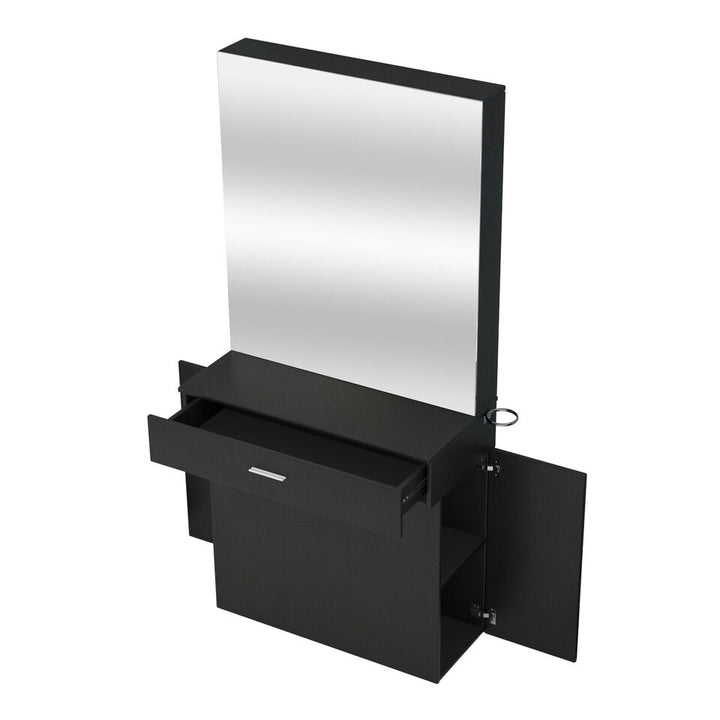 Barber Salon Station Wall Mount Beauty Spa w/Mirrors Dressing Table Hair Styling Image 7