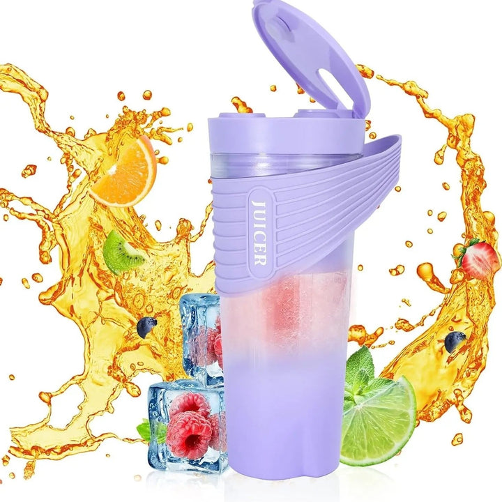 USB Rechargeable 6 Blade Personal Blender 15.5 oz for Shakes Smoothies Waterproof Image 1